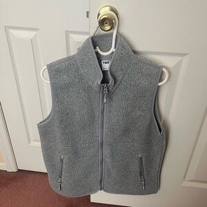 TNA Polartec Thermal Pro Mockneck Vest (Regular Length) in Heather Athletic Grey